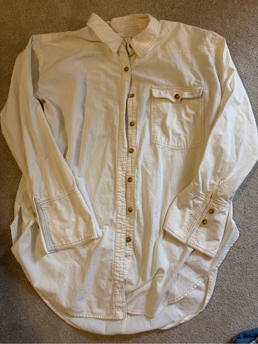 We The Free Cream Button-Front Women's Shirt